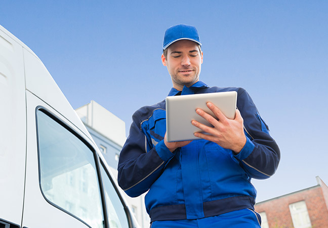 Mobile device management for logistics